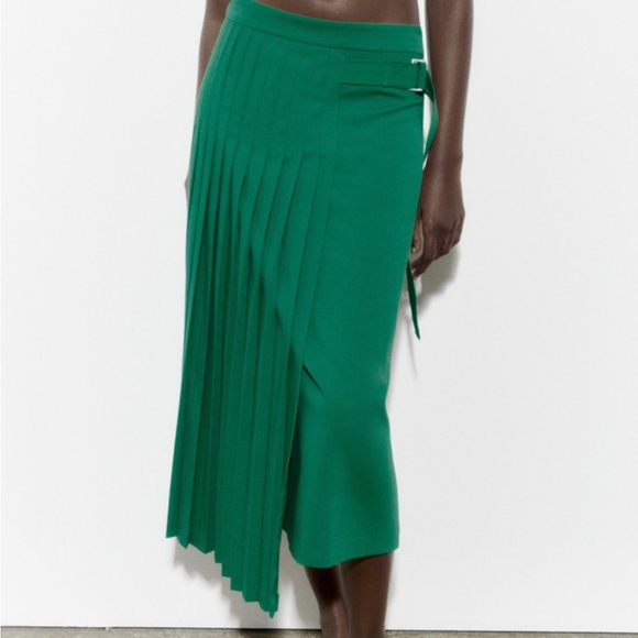 Zara BELTED PLEATED SKIRT LIMITED EDITION - Picture 3 of 13